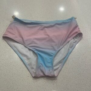 Ombré high waisted bikini bottoms